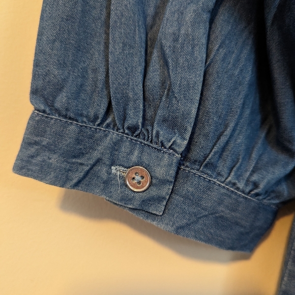 Ricki's Knee-length Denim Shirt Dress - Never Worn - Picture 3 of 5
